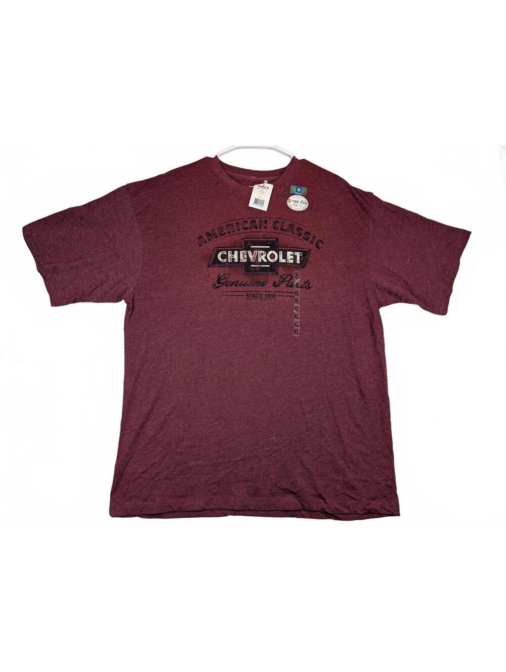 Chevrolet American Classic Genuine Parts Crewneck Graphic T-Shirt Heather Men XL